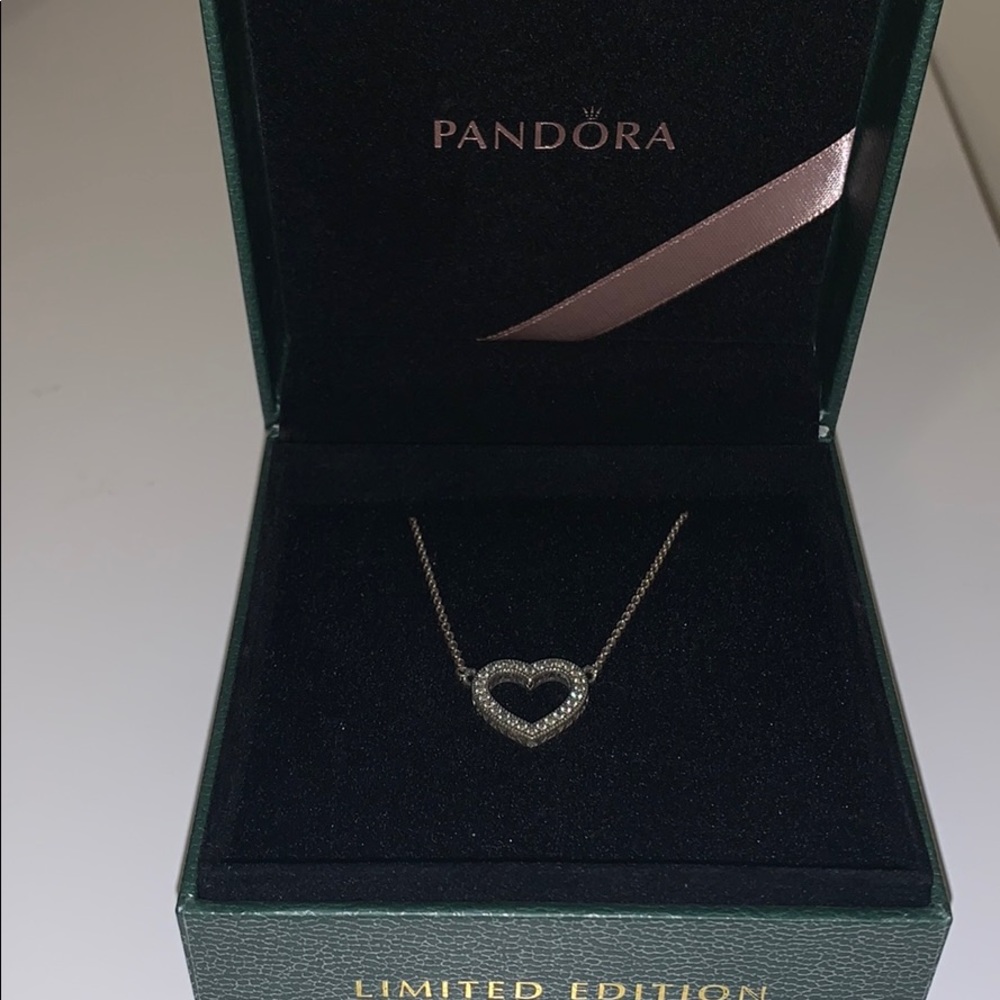 Open heart necklace